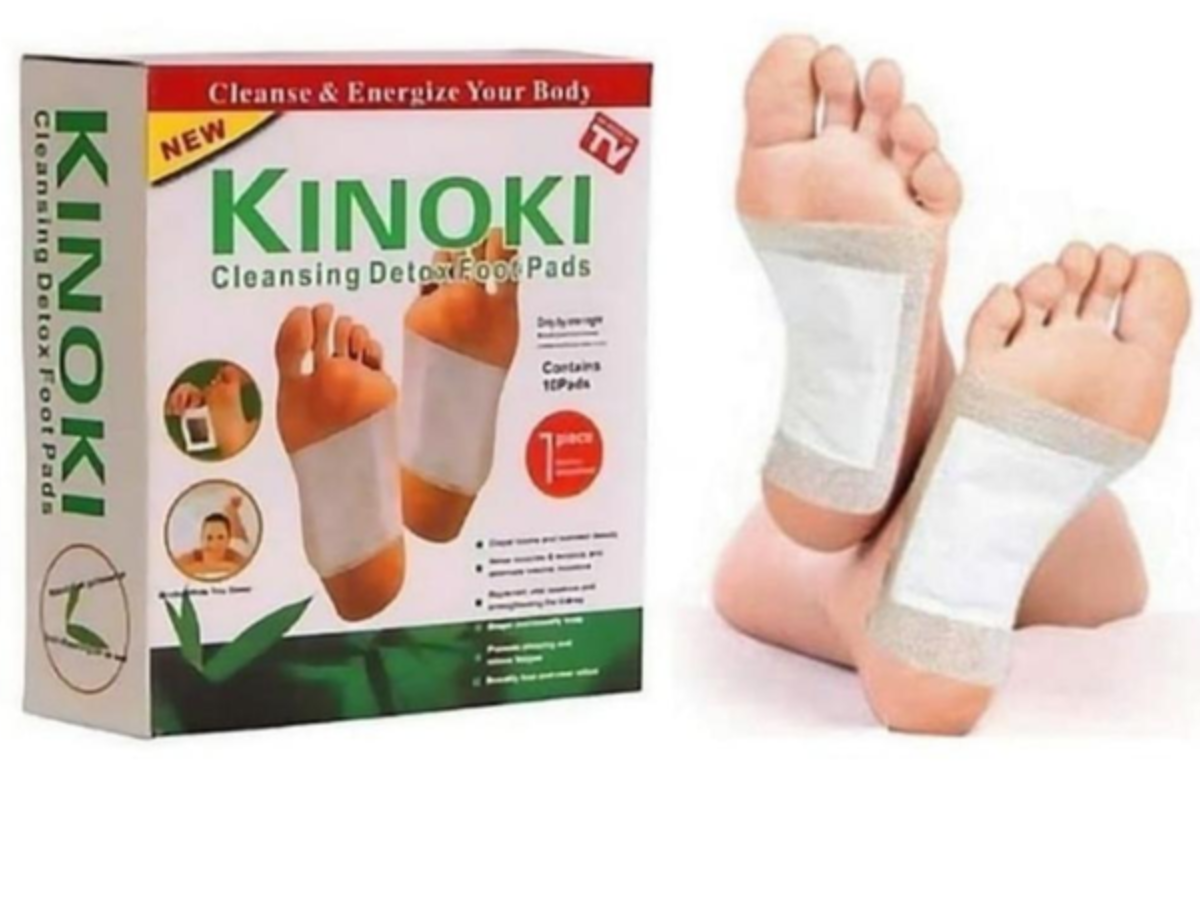 Пластир для стопи для вивдення токсинів через шкіру  Kinoki (10шт/в упак)