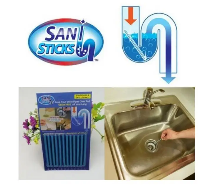 Палички від засмічень у трубах Sani Sticks в упаковці 12 шт